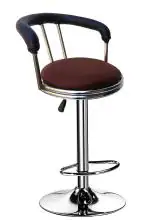 RW REST WELL Trendy Classic Brown/Black Height Adjustable Bar Stool or Kitchen Chair