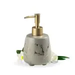 Nestasia Durable Handwash Bottle for Wash Basin | Soap Dispenser for Kitchen | Shampoo Dispenser for Bathroom | Handwash Soap Dispenser Pump | Bathroom Accessories | 300 ml (Grey), Ceramic