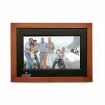 Miracle Digital 7 inches(17.8cm) IPS Wooden Digital Photo Frame with High Def Screen,USB DiskCard, RemotePhotos SlideShow,Video Audio, Support SD Built in 8GB Memory & 2GB RAM 180 Degree Wide Angle Viewing(Dark)