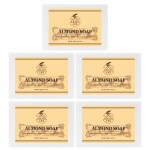 KA Khadi Ark Herbal Natural Handmade Almond Bath Soap 125gm each Pack of 5