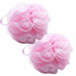 Lonekart Small Loofah for Bathing Pack of 2 pink