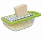 KT ENTERPRISE Vegetable and Cheese Grater with Container Plastic Cheese Grater with Handle & Container Box Storage for Cheese Vegetables Fruits Ginger Best for Travelling Small