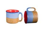 Caffeine Blue, Mustard Ceramic Maggie Mug, 370 Ml (Set Of 2)