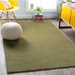 Surya Living Mystique Handloomed Wool Carpet, Canvas Back, Elegant Sage,Perfect for Living Room, Bedroom, Dining Area,Size-5x8 Feet