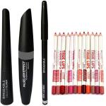 Buy Tya Eyeliner Mascara Eyebrow Pencil And Matte Lip Liner Set (Set Of 4)