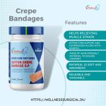 Wellness Surgical Crepe Bandage 8cmx4meter