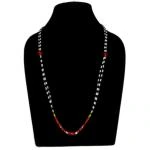 ILANDLO SERVICES PRIVATE LIMITED_Handcrafted Tangkhul Motif Necklace In Red And White