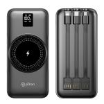 pTron Dynamo Arc 10000mAh 22.5W Fast Charging Power Bank, 15W Wireless Charging, 20W PD/Type C Fast Charging(Black)