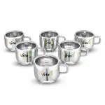 VRIND Stainless Steel Mini Tea Cup / Coffee Cup - Double Wall | Apple Shape (Small Size)