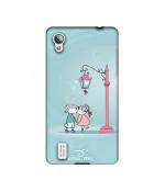 Casotec Lover Kissing Design Printed Silicon Soft TPU Back Case Cover for Vivo Y15S