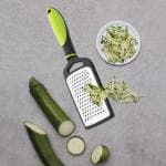 SIGNAMIO Cheese Grater - Cheese, Ginger, Garlic, Vegetables, Fruits - Protective Cover - ( Green )