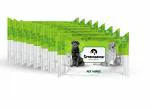 Groomsome XXL Size Pet Wet Wipes For Dogs & Cats (30*30 Cms)| Antibacterial and With Hypoallergic Formula| Aloe Vera, Glycerin and Vitamin E| Free From-Paraben, Chlorine and Alcohol| 100% Biodegradable- Pack of 8 (80 Pcs)