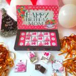 Expelite Happy Birthday MOM Chocolate box - 18 pc Birthday Gift for mummy Bars, Bites (400 g)
