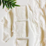 Elementary Reusable Muslin Cotton Large Square Nappies (Pack of 4) - Snowy white