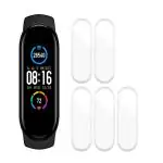 Ali Creation Thermoplastic Polyurethane Xiaomi Mi Band Screen Protector (Pack Of 5) (Transparent)