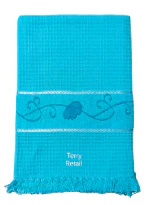 TERRY RETAIL Cotton Bath Towel (Pack of 1, Blue )