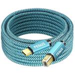 Fedus 1.5 Meter Usb Type-C To Printer Cable, Cyan