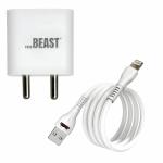 Beast (Thunder Charger) 20W Type-C Power Adapter, Fast Charging for Android, iPhone 14/13,13/12/11/X Pro, Max Series and other C compatible devices With USB-A Lightning 3.4A High Speed USB Cable Port Compatible with IOS Devices 480Mbps Data TransferSpeed
