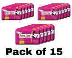 Extra care Dry Net Premium & Rich XXL Sanitary pads Pack of 15 (105 Pads)