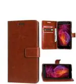 BINTAGE Wallet Case Cover for Samsung Galaxy J7 Prime (Brown, Grip Case, Pack of: 1)