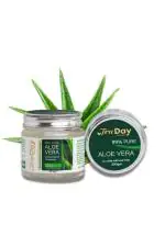 Truday Organic Pure Aloe Vera and Vitamin E Moisturizer for All Skin Type Hydration, Wrinkles, Acne and Soothing 200g