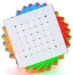 Kiditos Multicolor MoYu Meilong Cubing Classroom Professional 7X7 Cube Stickerless Speed Cube Magic Cube Puzzle 66mm Size