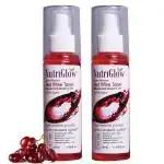 NutriGlow Pack of 2 Red Wine Toner With Grapes Extract And Vitamin A, C & E, Reduces Fine Lines and Wrinkles, All Skin Types 120ml Each