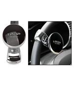 Feelitson Black I-Pop Car Steering Knob Wheel Power Holder Spinner For All Cars