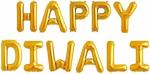 AmazingXperience.com Happy Diwali Foil Balloon Set- Pack of 11 (Gold)