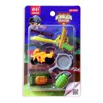 Festiko Pubg Theme Eraser Set Of 6 Pcs For Kids With Adorable Pubg Tools & Equipments, stationery Gift for Kids