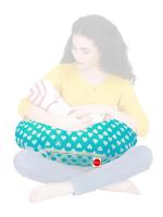 Vparents Blue Cotton Baby Feeding Pillow