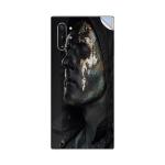 GADGETSWRAP Printed Vinyl Skin Sticker for Samsung Galaxy Note 10 Plus - person painted black