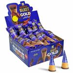 Pure Temptation Gold Chocoblast - Flavoured Waffle Cone - Premium Chocolates for Kids Gift Pack - 1 x 36 pcs Display Pack - Birthday Chocolate Gift Box for Girls and Boys (Chocolate)