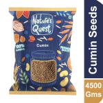 Nature's Quest Cumin Seeds 4500 Gms | Jeera | Cumin | Jiru | Zeera | Jeelakarra