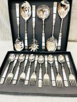 MFU-MADE FOR YOU Designer Stainless Steel Serving Spoon, Spoons & Forks Set with Silver Finished- 12