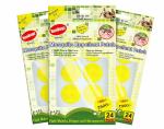 RunBugz Mosquito Repellent Patches, Yellow Anti Mosquito Patch, 24 Patches (Pack of 3)