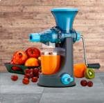 GRECY Heavy Duty Hand Juicer For Carrot,Fruits And Vegtables With Steel Handle,Vacuum Locking System,Shake,Smoothies,Travel Juicer, Orange Juicer, Manual Juicer For Fruits, Machine