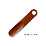 Sheppits Premium ABS Plastic 7 Inches Shoe Horn, Travel Friendly & Pocket Friendly, Shoe Wearing Stick (Maroon, Pack of 3 Pcs)