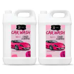 FLISKO Car wash shampoo Liquid pink 10 Liter pH Neutral, Thick Suds With Shine Enhancing Formula - Bubblewash Snow Car Foam Shampoo That Works With Both Bucket Wash And Foam Cannon