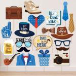 Zyozique Father'S Day Decorations Photo Booth Props/Father’S Day Party Decoration For Father - Photo Booth Props Kit, Father’S Day Party Supplies -