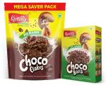Kwality Choco Flakes 1 Kg Pouch & Choco Balls 375g Combo Pack of 2