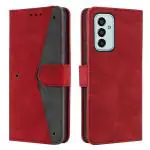Autofocus Faux Leather Back Case Flip Cover for Samsung A34 5G with ID Card Slot | Foldable Stand | 2 Card Slot | 1 Cash Slot | Magnetic Closure - Executive Red, 22950