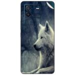 GADGETSWRAP Printed Vinyl Skin Sticker for Vivo iQoo Neo 6 (5G) - white wolf painting