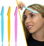 OPTRA-Libline Eyebrow Razor Facial Hair Remover Trimmer Eye Brow Shaver Makeup Knife Face Care Removal (Set Of 3)