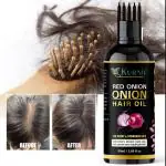 KURAIY pure Red Onion Oil Hair Growing Red Onion Oil, which increases the collagen tissue level, provides rapid growth, and ends hair loss. (50 ml) & (MEN & WOMEN)