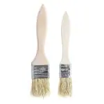 Inditradition Oil Brush Set For Basting, Baking, Barbecue BBQ Cooking | Set of 2, Soft Boar Bristles, Wooden Handle (Beige)