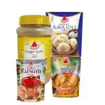 Bambino Combo Pack of Ginger Garlic Paste I Rava Idli Mix I Madras Sambar Powder I Madras Rasam Powder