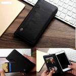 ClickCase Flipper Series Faux Leather Magnetic Card Holder Wallet Kickstand Case Flip Cover For Nokia 5.3 (Black)