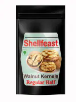 Shellfeast Walnut Kernels Regular Half 500 Grams, Walnuts Without Shell , Walnut Akhrot Giri
