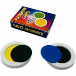 WIZERDY Rainbow Chips Magic (Plastic) / Color Changing Striker Magic Trick (4 Colors)